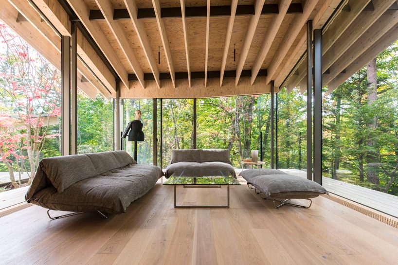 kengo kuma unveils 'furniture that blends into the surroundings' at time & style amsterdam designboom