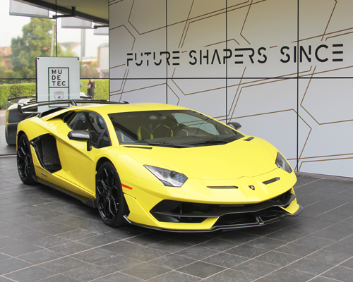 'future shapers since 63', designboom visits lamborghini HQ in sant’agata bolognese, italy