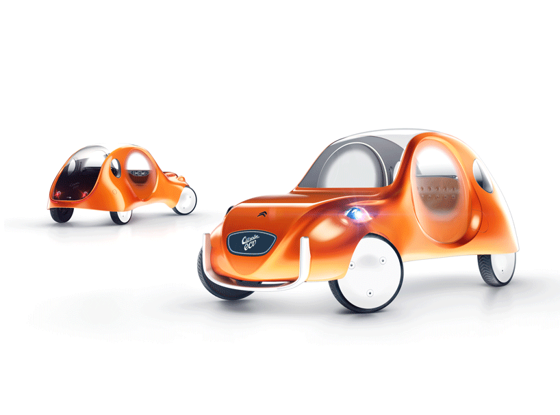 martin hajek imagines citroen's 2CV as a modern day electric mobile - 1