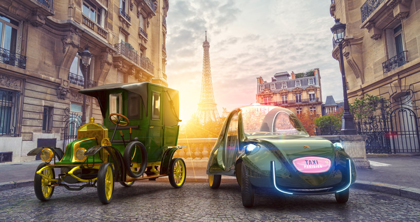martin hajek imagines citroen's 2CV as a modern day electric mobile - 2