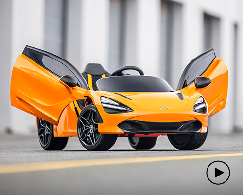 mclaren debuts mini 720S supercar for kids complete with butterfly doors