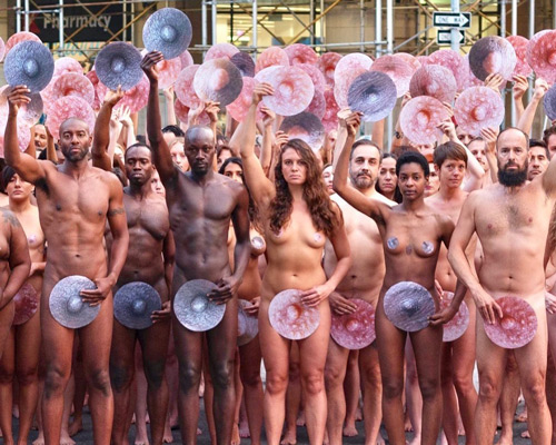 spencer tunick takes nude installation to facebook and instagram's new york HQ
