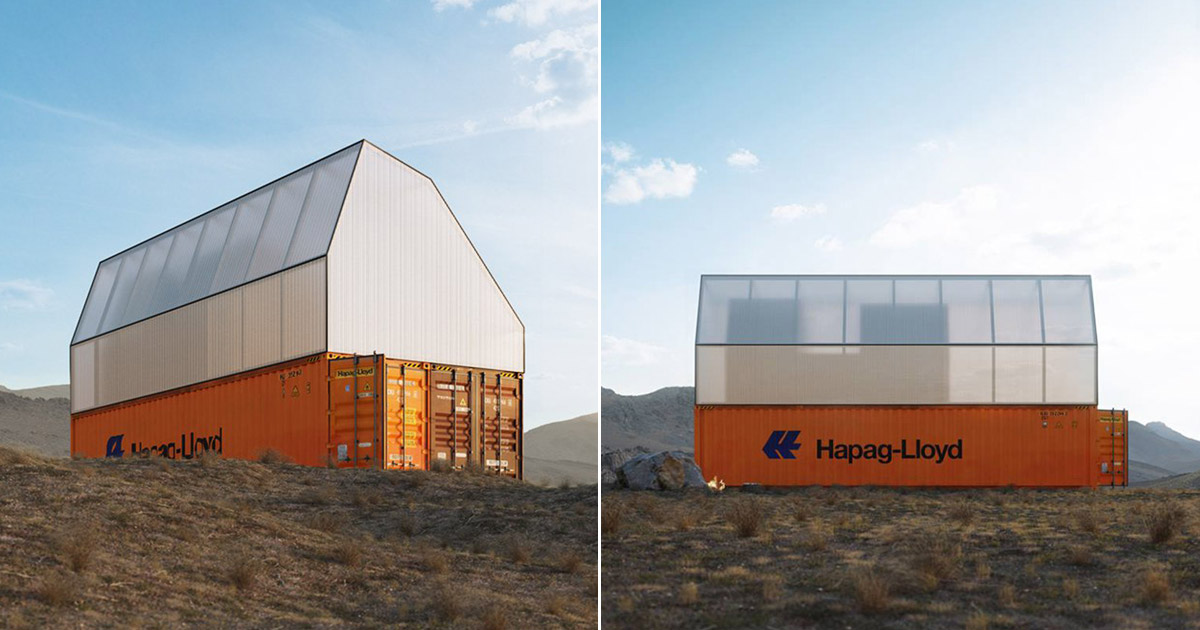 Form design idea #324: TRS recycles shipping containers and polycarbonate to form modular housing in peru