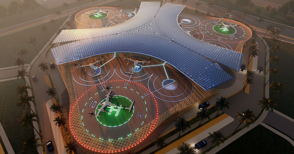 uber plans skyports to enable aerial ridesharing with uber air by 2023