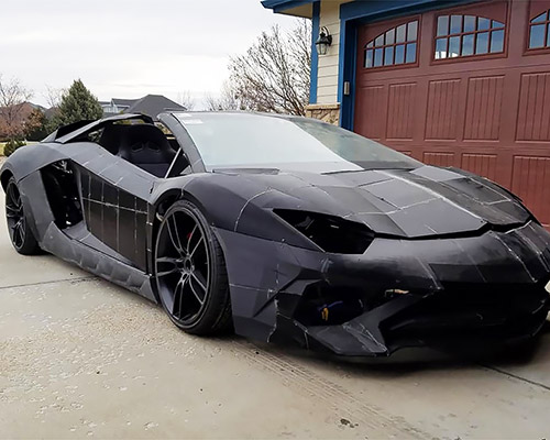 physicist and son are 3D-printing a full-scale lamborghini in their own backyard