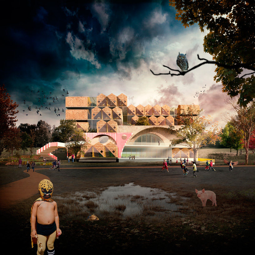andrés jaque plans the reggio school in madrid as a complex, vertical ecosystem