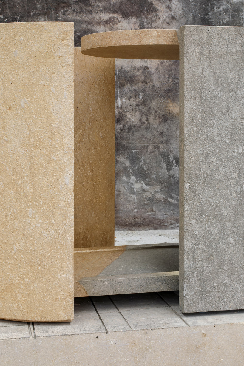 the BICOLORE collection by BCXSY highlights the beauty of ancient vicenza stone designboom