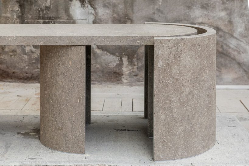 the BICOLORE collection by BCXSY highlights the beauty of ancient vicenza stone designboom