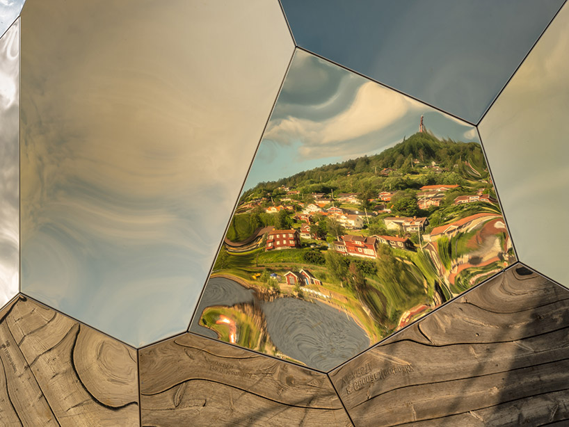 bigert & bergström's solar egg, a golden mirrored sauna, returns to sweden designboom bigert & bergström's solar egg, a golden mirrored sauna, returns to sweden designboom