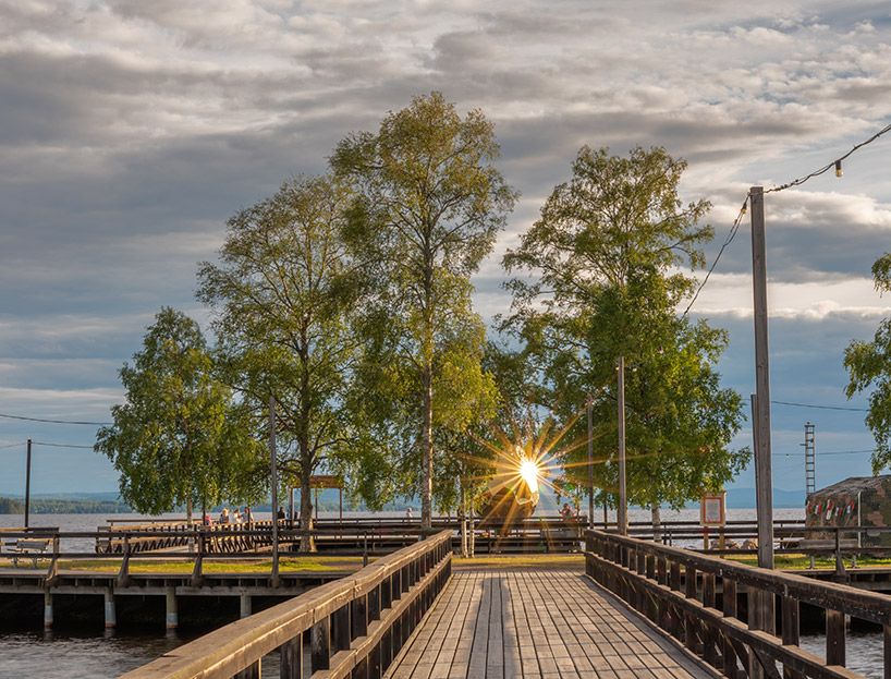 bigert & bergström's solar egg, a golden mirrored sauna, returns to sweden - 3