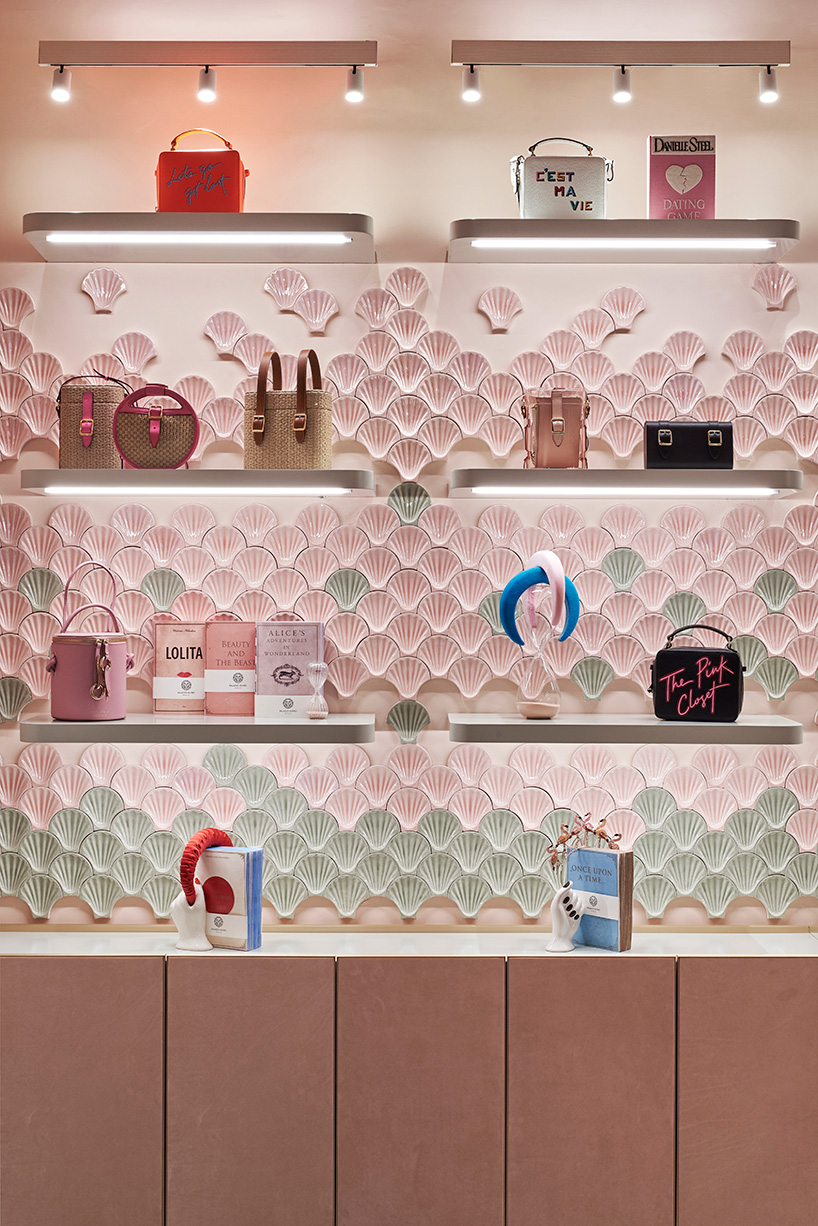 cristina celestino bathes the pink closet boutique in soothing pastel pink designboom