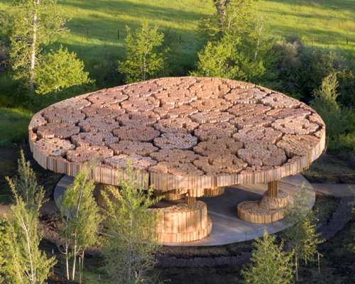 francis kéré's tippet rise pavilion offers 'a more intimate experience of its landscape'