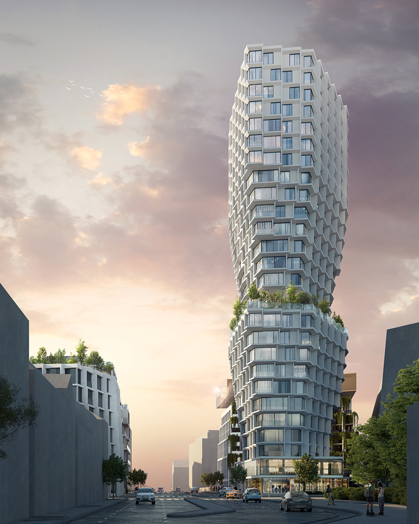 JDS architects' 'féval tower' wins competition for a new residential complex in france designboom
