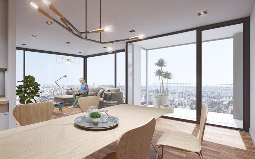 JDS architects' 'féval tower' wins competition for a new residential complex in france designboom