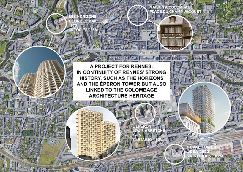 JDS architects' 'féval tower' wins competition for a new residential complex in france designboom