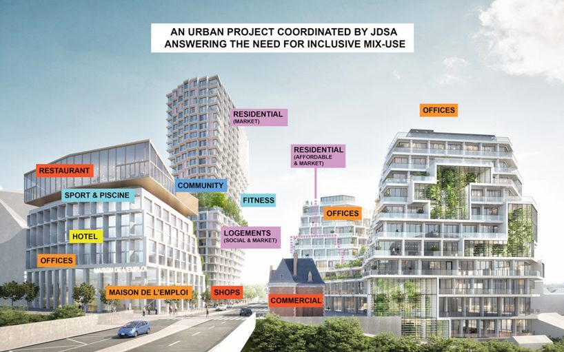 JDS architects' 'féval tower' wins competition for a new residential complex in france designboom