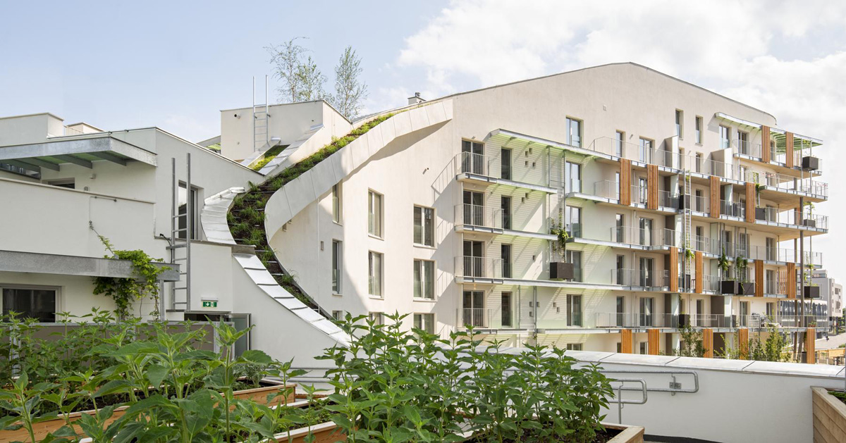 martin mostböck completes the 'living garden' residential project