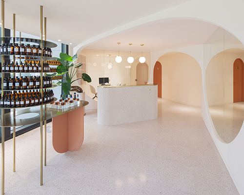 penda china designs pink caves of beauty for narcisse salons in beijing