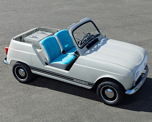 renault e-plein air concept car electrifies their 1960s beach classic