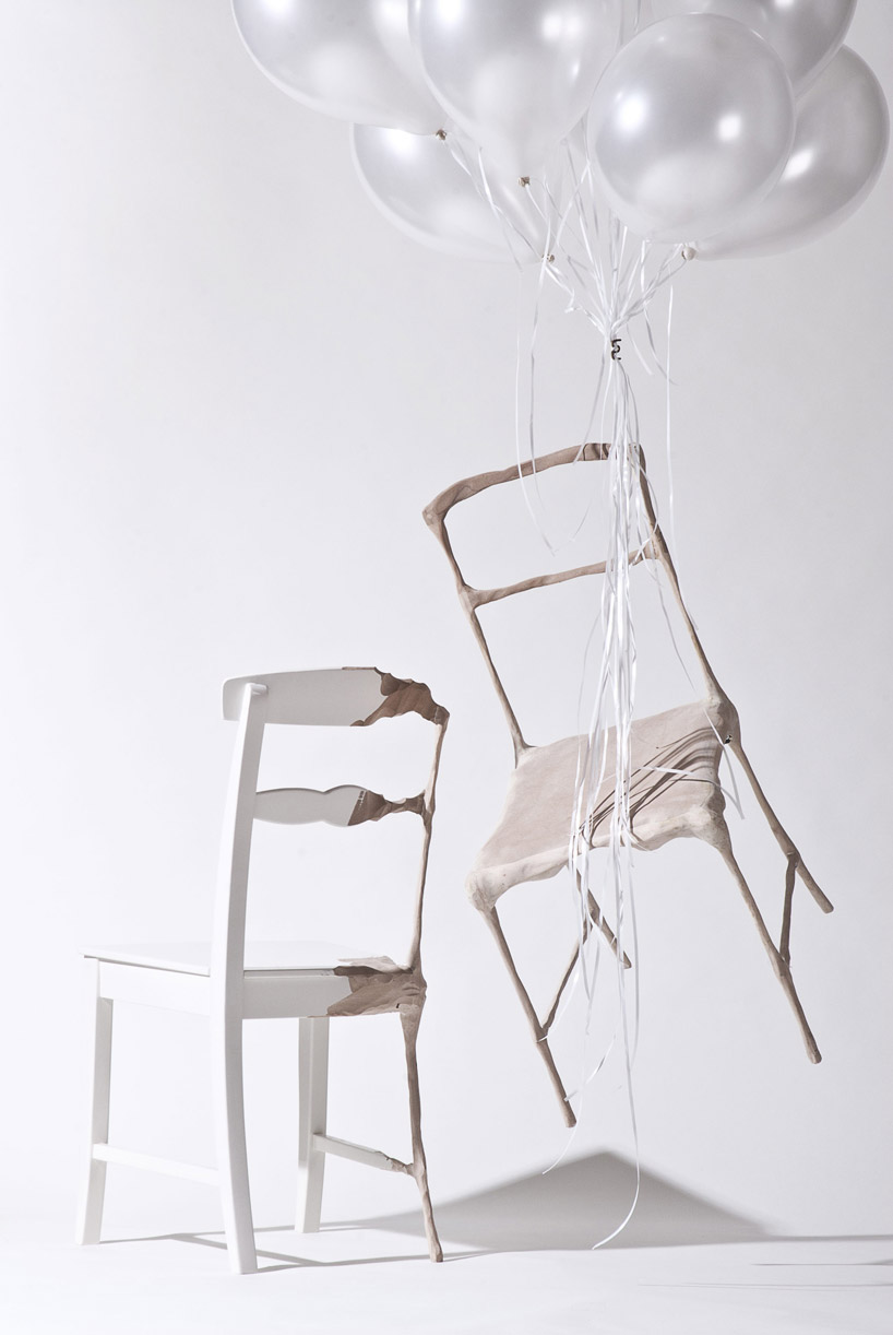 studio tjep. whittles down an IKEA chair to create the 'recession' collection designboom