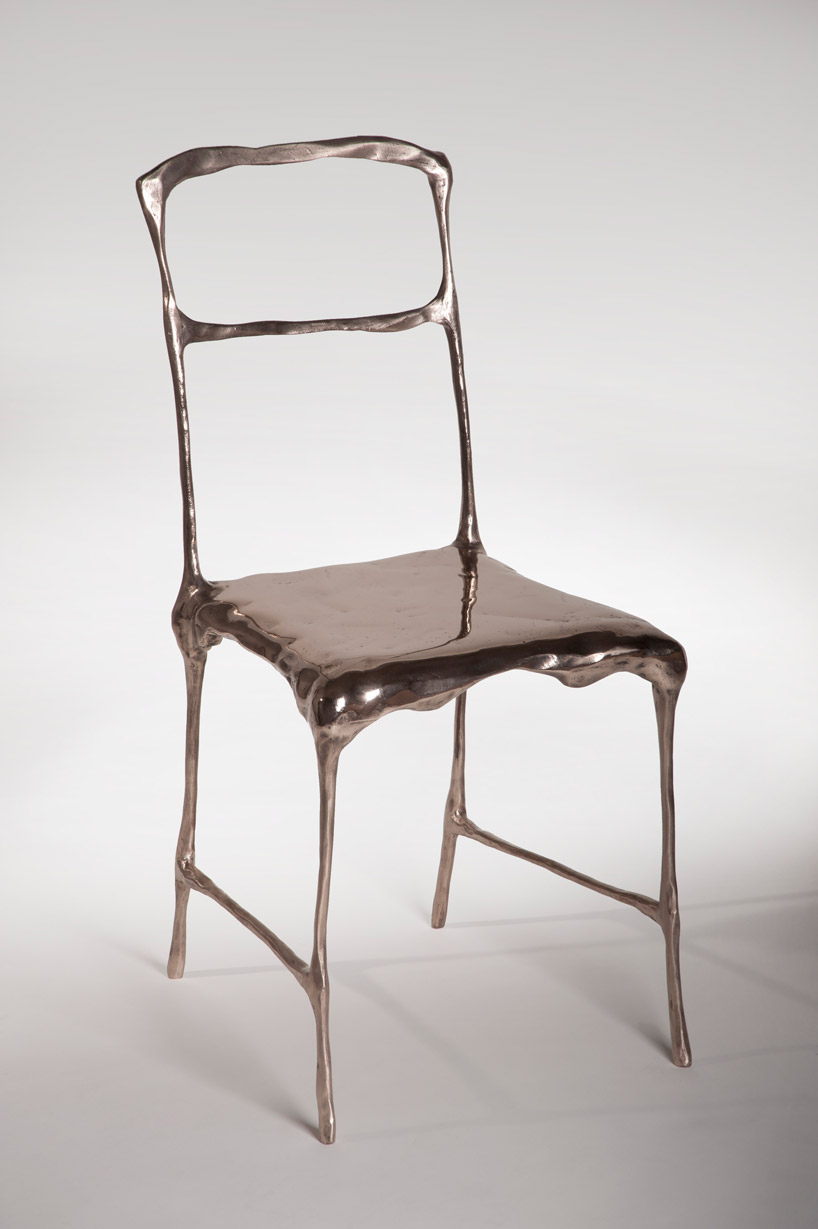 studio tjep. whittles down an IKEA chair to create the 'recession' collection designboom