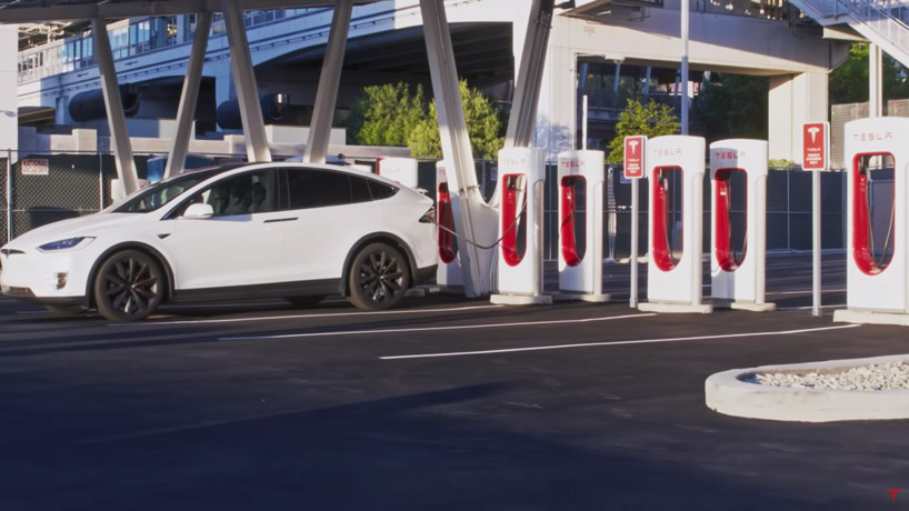 tesla opens solar-powered V3 supercharger station in las vegas tesla opens solar-powered V3 supercharger station in las vegas
