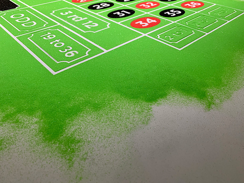 xu zhen employs tibetan mandala tradition to create gambling tables at art basel 2019 designboom