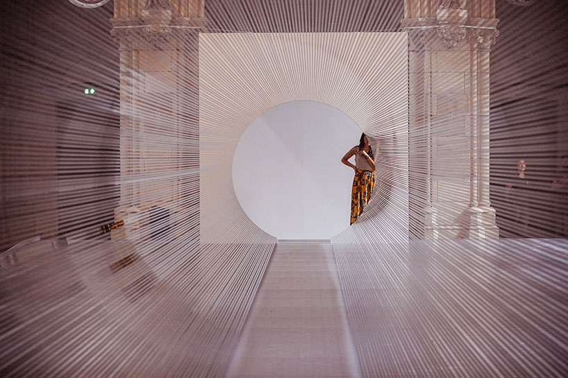 magnetic tape transforms bordeaux chapel into a tunnel of blurred boundaries - 4