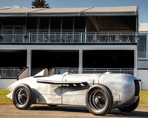 driving premiere of the mercedes-benz SSKL racing car at pebble beach