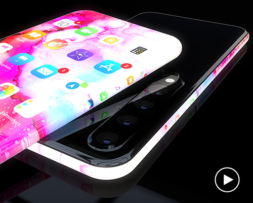 apple iphone 11 concept proposes potential edge-less quad camera design