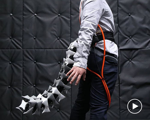 'arque' is a robotic tail that improves human agility and balance