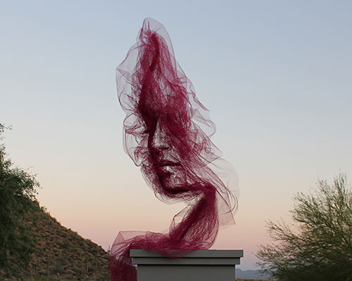 benjamin shine defies gravity with his latest ethereal sky flow sculpture 'quietude'