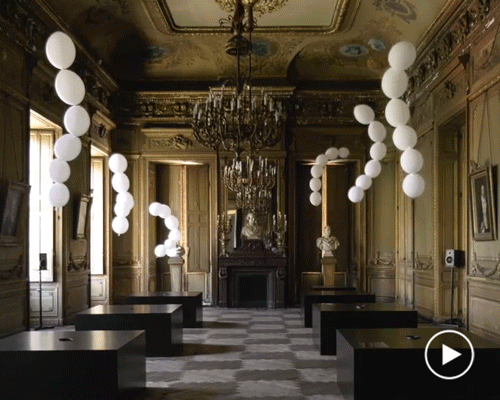 charles pétillon's interactive balloon installation generates sound and music