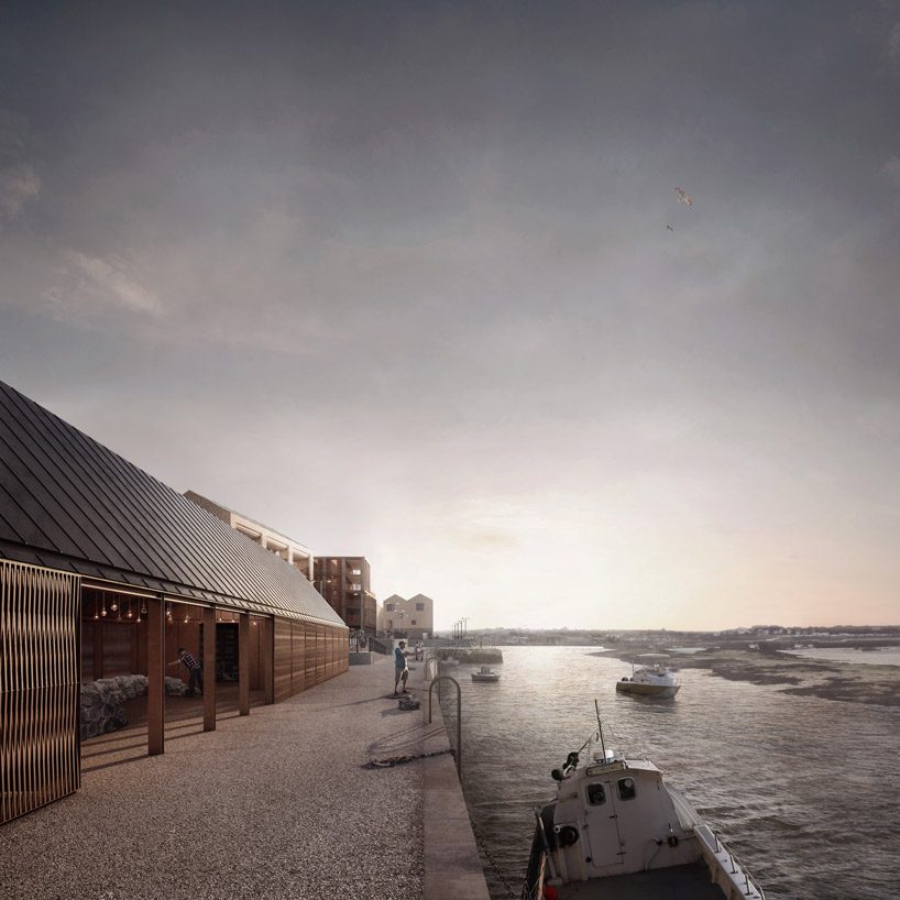 feilden clegg bradley granted permission to regenerate a historic harbour in cornwall, UK designboom