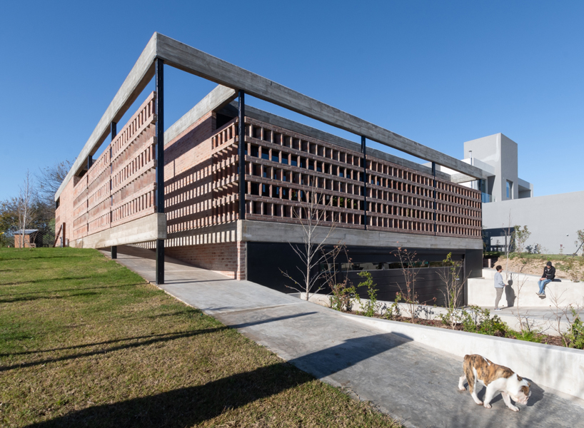 Flv Arquitectura Wraps Argentinian Residence In Perforated Brick
