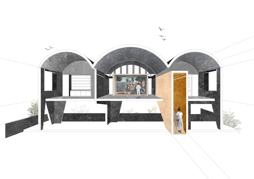 MAPAA architects joins three concrete vaults for OFMA family office in chile - 7