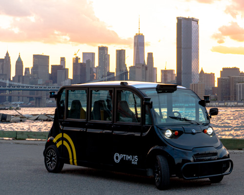 new york's first self-driving cars transport passengers at the brooklyn navy yard