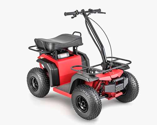ripper ATV scooter powered by a lawn mower engine and sounds like it too