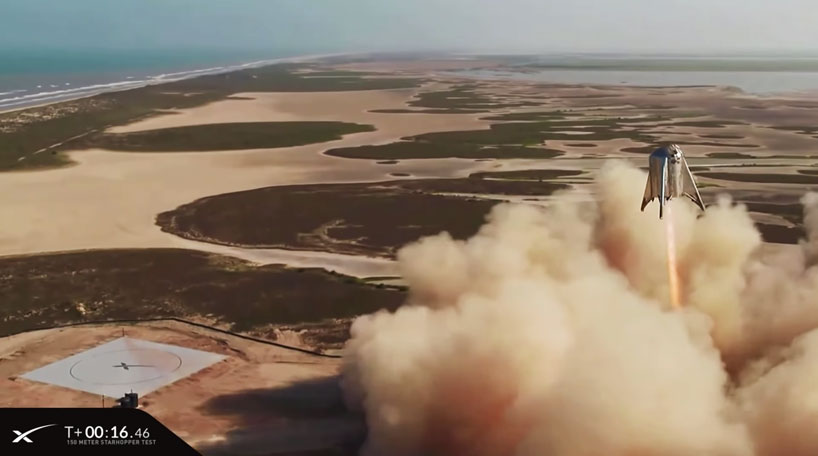 spaceX’s starhopper rocket soars above texas before future to mars - 3