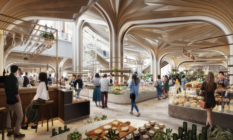 heatherwick studio plans giant 'planted pergola' for mixed-use tokyo development - 6