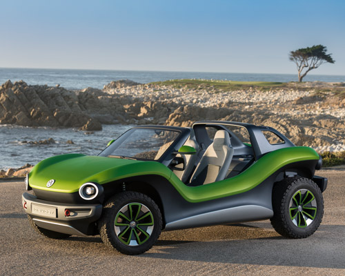 volkswagen presents all-electric ID. BUGGY at pebble beach concours d'elegance