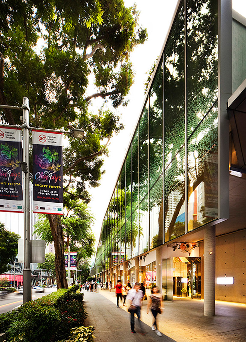 woha tops singapore's design orchard with a luscious green rooftop