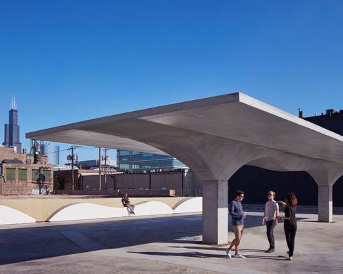 SOM's stereoform slab pavilion explores the potential of digital fabrication