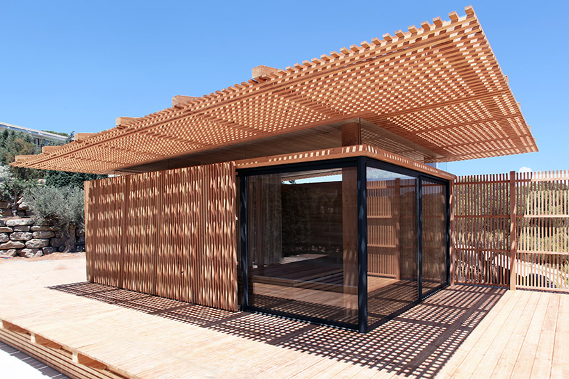 atelier lavit nestles private timber room in the bushes of ibiza's west coast