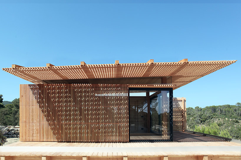 atelier lavit nestles private timber room in the bushes of ibiza's west coast