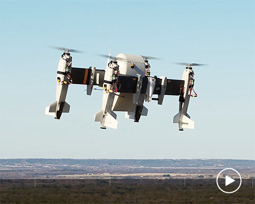 bell's autonomous APT 70 cargo drone can haul up to 70 pounds