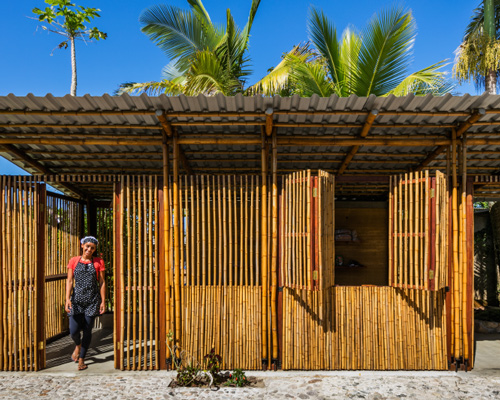 CRU! architects works with villagers to build bamboo community center in coastal brazil