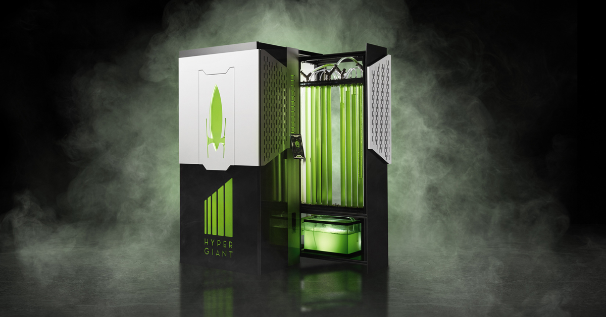 this algaebased bioreactor can swallow as much C02 from the air as an acre of trees