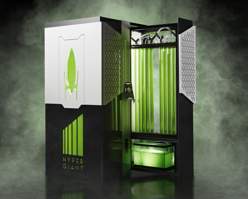 this algae-based bioreactor can swallow as much C02 from the air as an acre of trees