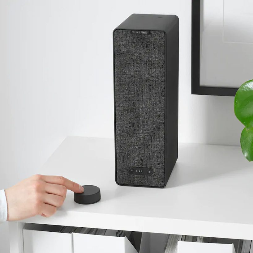 IKEA's remote control for SONOS is a simple puck-like device